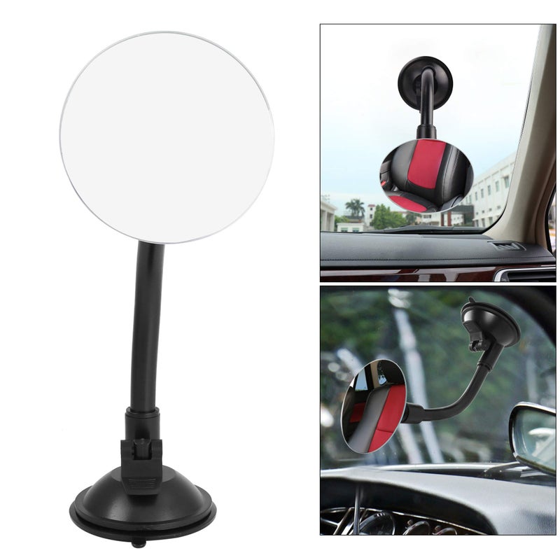 A ABSOPRO Blind Spot Adjustable Car Mirror Rotate Suction Cup Black Arm Rearview Mirror for All Universal Vehicles - Image 2